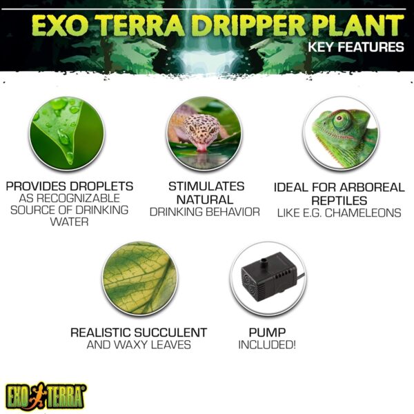 Exo Terra Dripping Plant Large including Pump,Green - Image 2