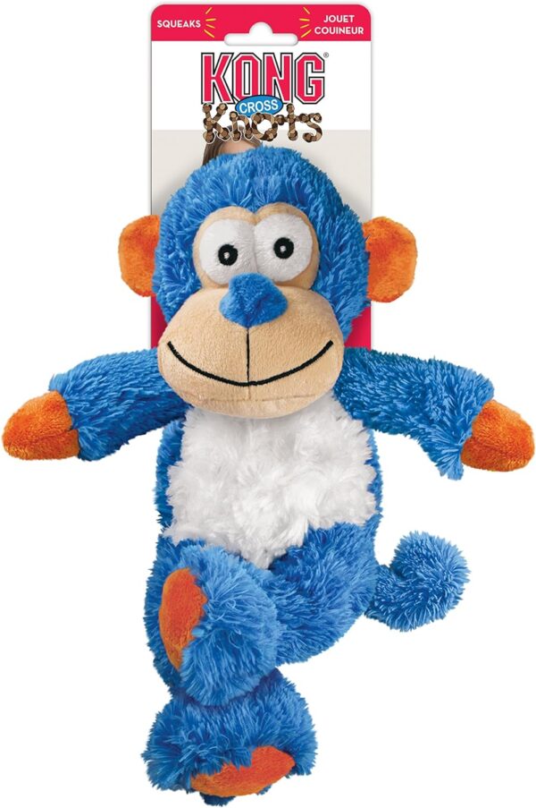 KONG - Cross Knots Monkey - Internal Knotted Ropes and Minimal Stuffing for Less Mess - For Small and Medium Dogs - Image 4