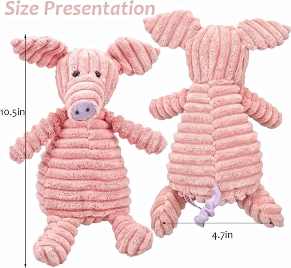 Ousiya 5-PACK Squeaky Dog Toys, Plush Dog Toys Assortment Soft Dog Toys Value Dog Toy Bundle Stuffed Animal Chew Toys for Puppies Small Mediem Large Dogs - Image 5