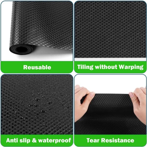 XIEHUZA Bearded Dragon Tank Accessories, Non-Adhesive Reptile Carpet Bedding Substrate for Terrarium, Reptile Mat Terrarium Liner Tank Flooring for Leopard Gecko, Snake, Lizard and Tortoise, 18x80 IN - Image 2
