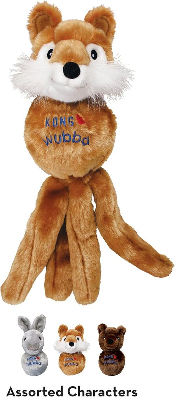 KONG - Wubba Friends - Squeaky Fetch Dog Toy (Assorted Characters) - For Small Dogs - Image 4