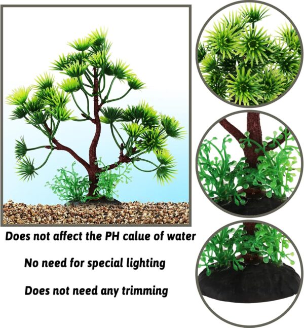 QUOZUO 10pcs Fish Tank Decorations, Fish Tank Accessories Aquarium Decorations Green Plants Plastic Tree Fish Decorations for Tank - Image 6