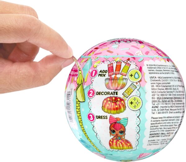 L.O.L. Surprise Mix & Make Birthday Cake Tots - With Collectible Doll, DIY Cake Dress, Cake Making and Decorating, Ingredients and Glitter Sprinkles - Cake Dress Doll - Great for Girls Ages 3+ - Image 5