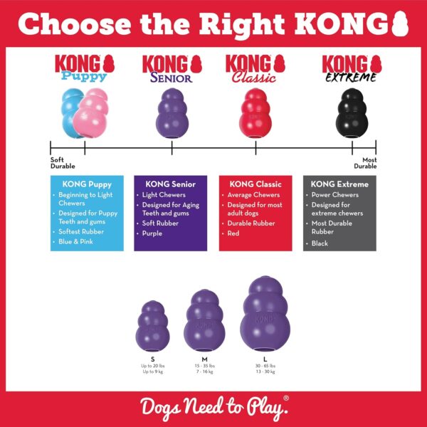 KONG - Senior Dog Toy Gentle Natural Rubber - Fun to Chew, Chase and Fetch, For Small Dogs - Image 7