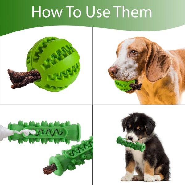 Emporium Pets Dog Dental Chew Toy With Rubber Dental Ball, Dog Toy, Dog Teeth Cleaning, Dog Chew Toy, Dog Toothbrush Toy, Dog Teeth Cleaning Products, Dog Treat Toys - Image 4