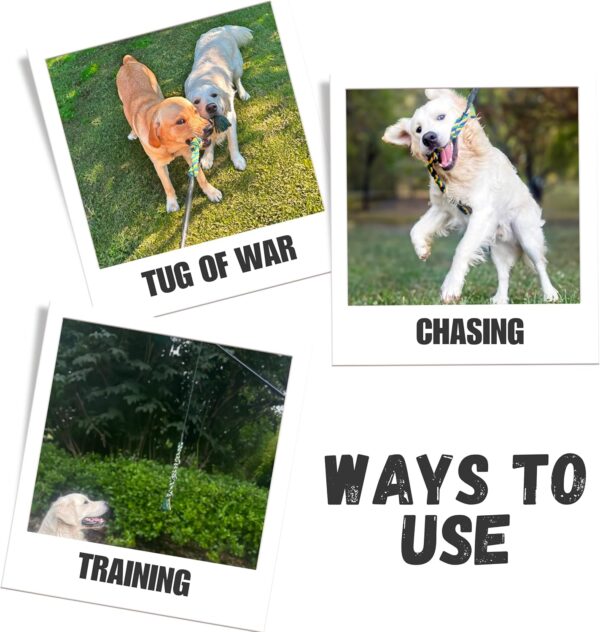 Petbud Flirt Pole Dogs Extra Strong UK | Suitable for Large,Medium,Small Dogs | Extendable Rope Tug Dog Toy | Outdoor and Indoor Use | Heavy Duty Flirt Stick - Image 6
