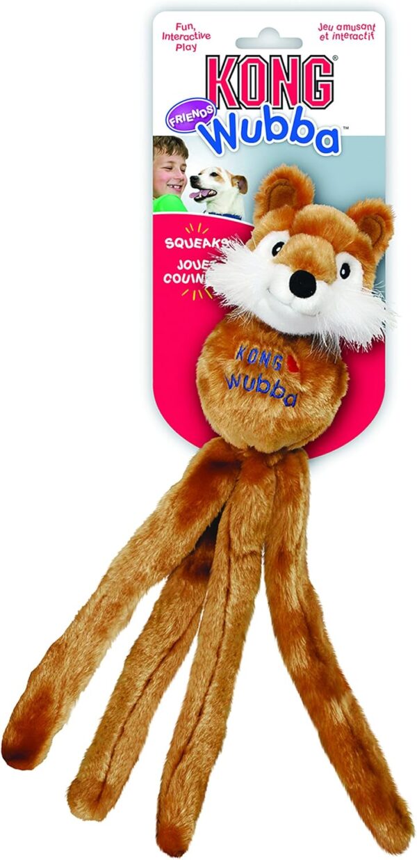KONG - Wubba Friends - Squeaky Fetch Dog Toy (Assorted Characters) - For Small Dogs - Image 3