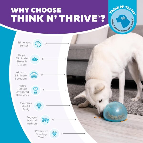 Planet Dog Orbee-Tuff Snoop Interactive Treat Dispensing Dog Toy, Large, Blue - Image 7