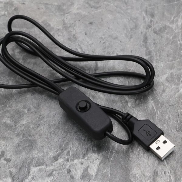 YINETTECH 5W Mini Aquarium USB Led Light with Power Switch for Small Fish Shrimp Tank Freshwater Planted Live Plant Grow Fish Tank Clip Light Black - Image 5