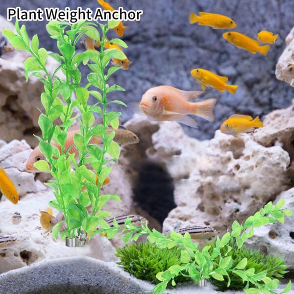 NEUSID 31Pcs Aquarium Plant Weights Anchors, Bendable Aquatic Plant Anchors Over Weight Anchor Metal Plant Weights Live Plants in Fish Tank Prevents Floating(13 x 1.5cm) - Image 7