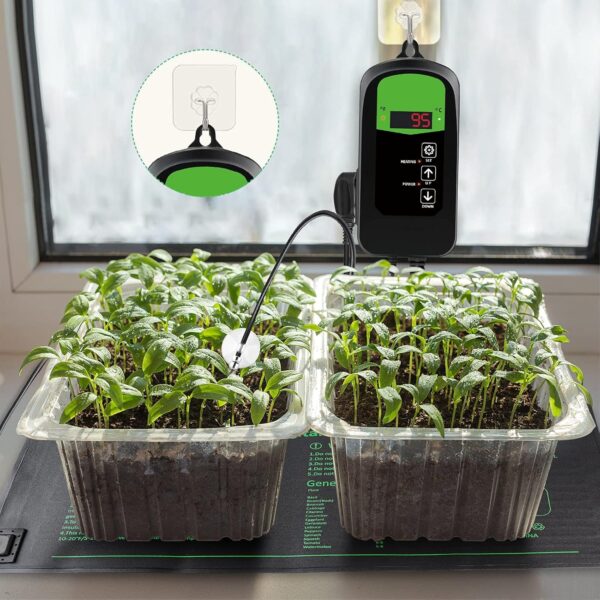 Grenebo Heat Mat for Plants with Big Thermostat 20.75"x10" Durable Waterproof Seedling Heat Mat for Seedlings, Brewing & Greenhouse Incubation, Reptile Amphibians Pet Mat Warmer Bed Mat - Image 7