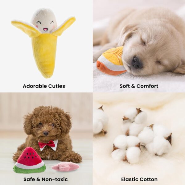 Nocciola 12 Pack Dog Squeaky Toys Cute Plush Toys For Small Medium Dog|Pet Toys|Squeaky Toys|Plush Games| Carry Bag - Image 2