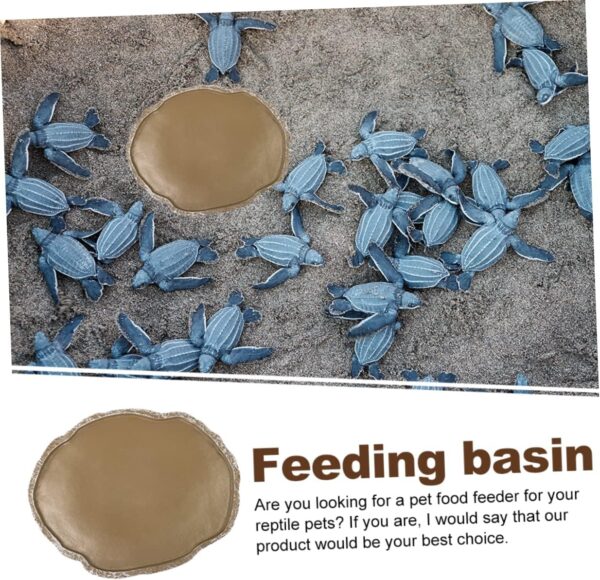 Yardwe 2pcs Climbing Pet Food Box Reptile Food Basins Pet Feeding Bowls Pet Feeding Dishes Water Holders Lizard Supplies Reptile Water Dish Resin Pet Food Basin Tortoise Food Bowls - Image 2