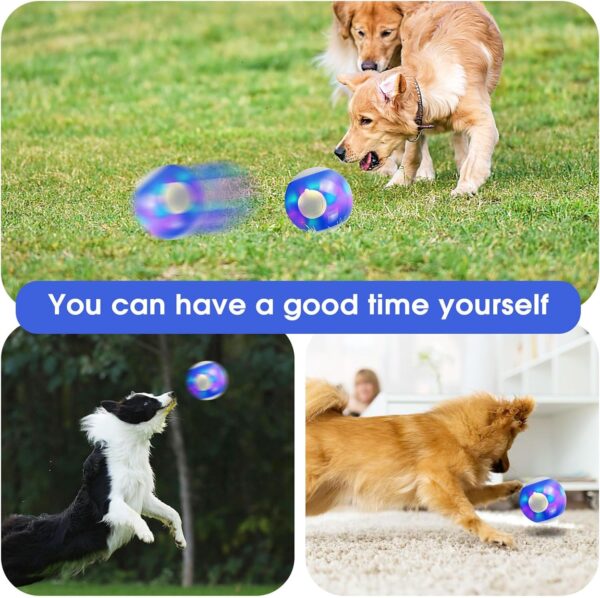 kykake Interactive Dog/Cats Ball Toys,Automatic Moving Rotating Dog Ball,Durable Motion Activated Automatic Rolling Ball Toys for Puppy/Small/Medium Dogs,USB Rechargeable - Image 6