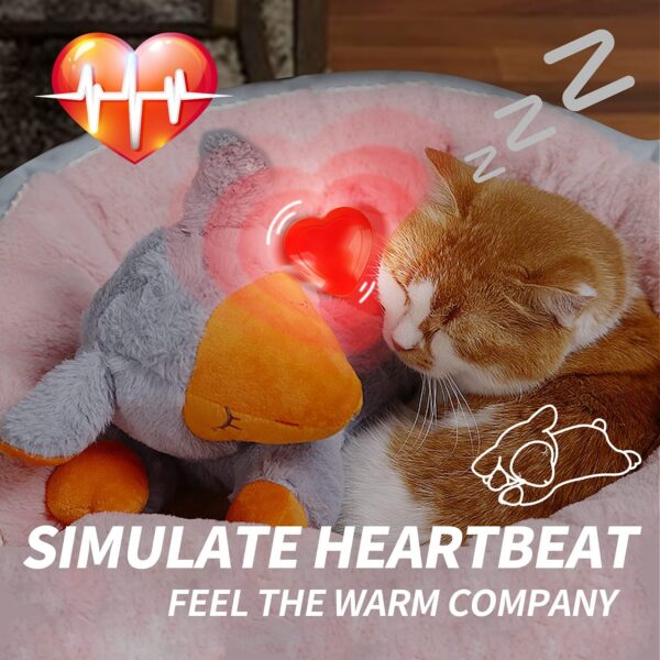 ALL FOR PAWS Little Buddy Heartbeat Toys for Puppy, Dog Snuggle Sheep Toy for Separation Anxiety Relief Behavioral aid Puppy Plush Comfort toy for Pets (Grey Sheep with Heartbeat + Warm Bag) - Image 9