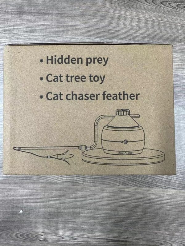 PETTOM Interactive Cat Toys, 3 in 1 Cat Toys for Indoor Cats Adult, Automatic Cat Feather Toy, Electric Kitten Toy 3 Speed Settings, USB Rechargeable Feather Wand Toys as Cat Gifts - Image 13