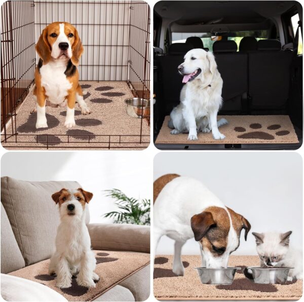 FCSDETAIL Dirt Trapper Indoor Door Mat 84 x 150 cm, Washable Entrance Rug, Absorbent Dog Doormat for Muddy Paws, Inside Mat for front door, Entryway, Pets - Image 4