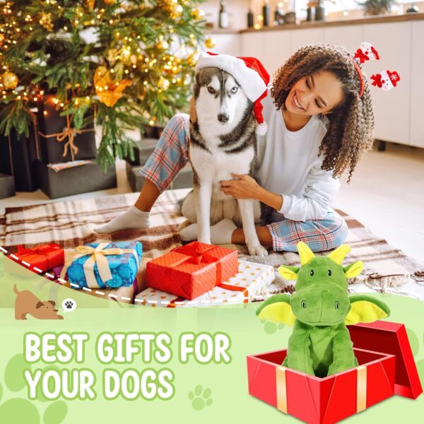 Verla Squeaky Dog Toys Soft Plush Dog Toy with Crinkle Paper Stuffed Dog Chew Toys Indestructible Dog Toys Interactive Dog Teething Toys Tug of War Dog Toys for Small Medium Breed Dogs - Birthday Gift - Image 7