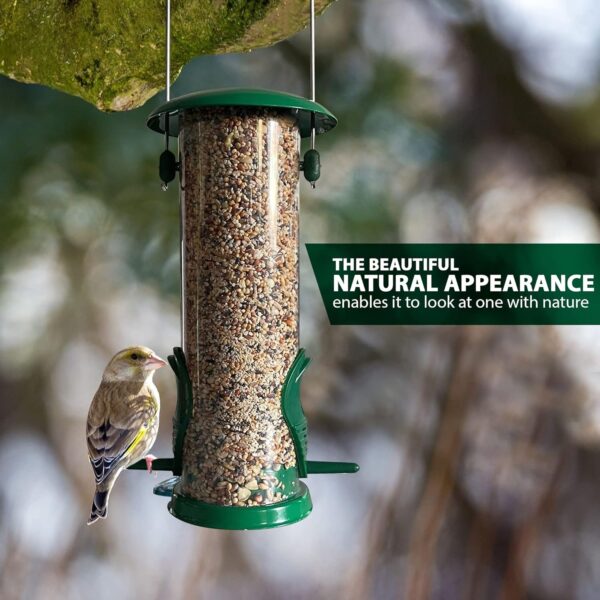 Home-Ed Hanging Bird Feeders for Small Birds Pack of 3 - Wild Bird Seed Feeder - Multiple Size Feeders, Premium Quality & Sleek Design - Bird Feeder Station - Image 6