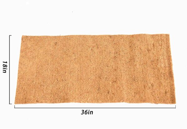 SISIPAI LIFE Reptile Carpet, 36" x 18" Coconut Fiber Carpet Mat, 2 Pack Reptile Terrarium Liner for Tortoise Bedding, Supplies for Lizard, Snake, Chameleon, Gecko, Bearded Dragon, Iguana(91.5x45) - Image 2
