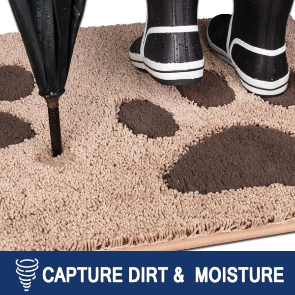 FCSDETAIL Dirt Trapper Indoor Door Mat 84 x 150 cm, Washable Entrance Rug, Absorbent Dog Doormat for Muddy Paws, Inside Mat for front door, Entryway, Pets - Image 2