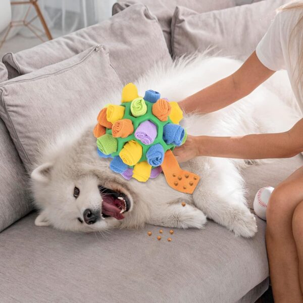 Baoblaze Snuffle Ball Toy Foraging Mat Dog Enrichment Snuffle Puppy Treat Dispenser Slow Feeder Interactive Dog Puzzle Toys for Small, Medium, Large Breeds (Green) - Image 6