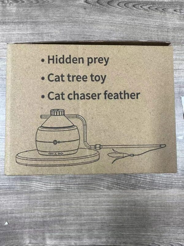 PETTOM Interactive Cat Toys, 3 in 1 Cat Toys for Indoor Cats Adult, Automatic Cat Feather Toy, Electric Kitten Toy 3 Speed Settings, USB Rechargeable Feather Wand Toys as Cat Gifts - Image 15