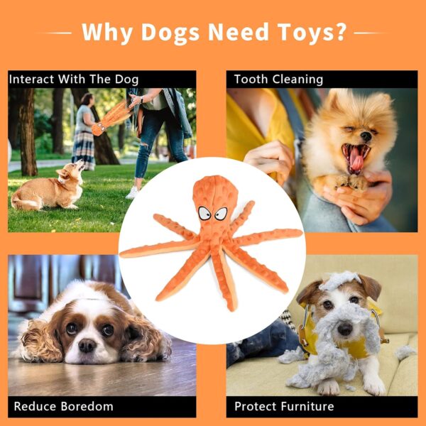 CITAMAMA Squeaky Dog Toys, 5 Pack Plush Puppy Dog Toys Various Animals Shapes Training Toy Chew Toys for Puppy Small Dogs - Image 5