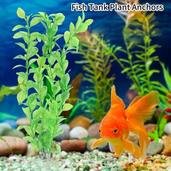 NEUSID 31Pcs Aquarium Plant Weights Anchors, Bendable Aquatic Plant Anchors Over Weight Anchor Metal Plant Weights Live Plants in Fish Tank Prevents Floating(13 x 1.5cm) - Image 6