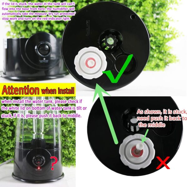 Coospider Reptile Fogger Terrariums Humidifier Fog Machine Mister 3L Large Tank 380L/hr High Volume Fog Ideal for Paludarium/Vivarium/Reptiles/Amphibians/Herps - Image 5