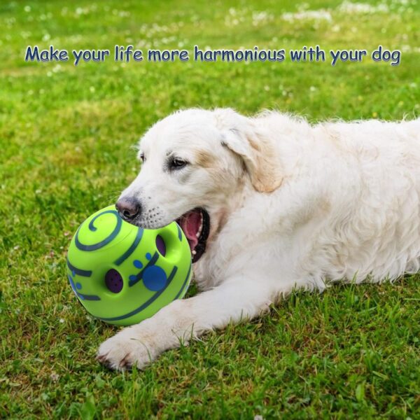 Besimple Giggle Ball Interactive Dog Toy, Fun Giggle Sounds Ball Puppies Training Playing Safe Funny Sound Talking Babble Ball for Small Medium Large Pet Dogs - Image 2