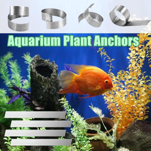 VPB Bendable aquarium plant weights,Metal aquarium plant holder weight anchor,Reinforcing weights for ponds, afloating plants for aquarium and aquarium plants,Prevent floating(33pcs) - Image 6
