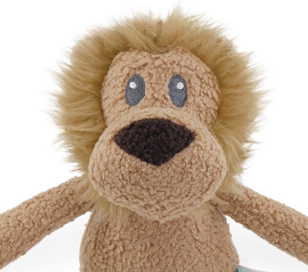 Tufflove Lion Small, Tough Dog Toy, For Small to Medium Dogs,Brown - Image 3