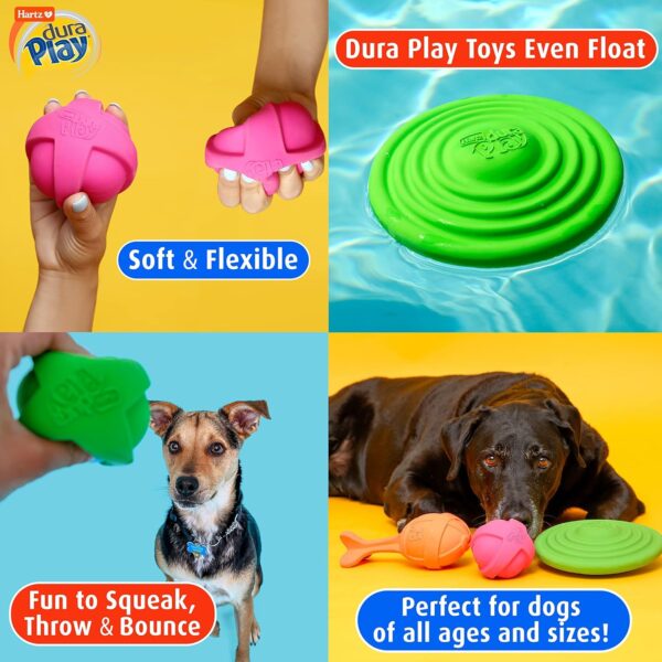 Hartz DuraPlay Ball Squeaky Latex Dog Toy, Small, 3 Pack - Image 6