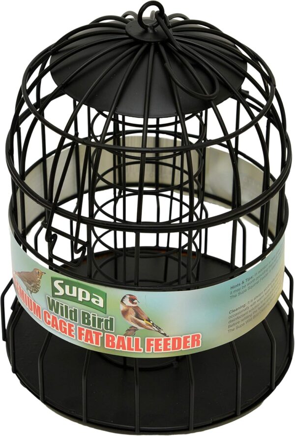 Supa Premium Wild Bird Cage Fat Ball Feeder, Deters Squirrels and Larger Birds Such As Doves & Pigeons - Image 5