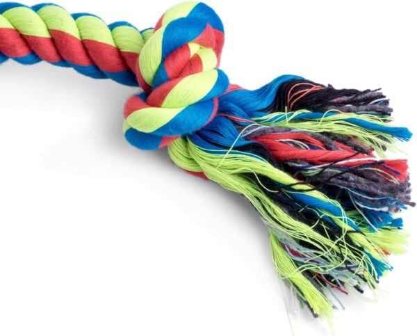 Petface Toyz Triple Knot Rope Dog Toy, Small - Image 2