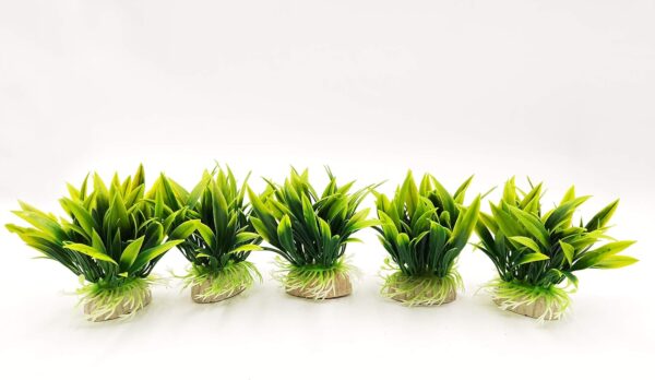 BEGONDIS Aquarium Decorations 5Pcs Fish Tank Artificial Green Water Plants Made of Soft Plastic, Good for All Fish & Pets (g4) - Image 4