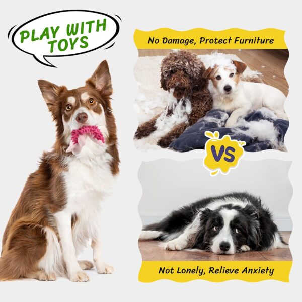 Pet Soft Dog Toys, Puppy Interactive Squeaky Plush Toys or Small Medium Dogs, 6 Pack - Image 6