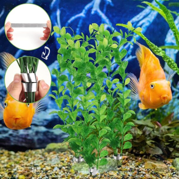 28Pcs Aquarium Plant Weights Anchors, 14cm Long Bendable Aquarium Plants Weights, Over Weight Anchor Metal Aquatic, Cutable Plant Weights for Live Plants in Fish Tank Ponds to Prevents Floating - Image 6