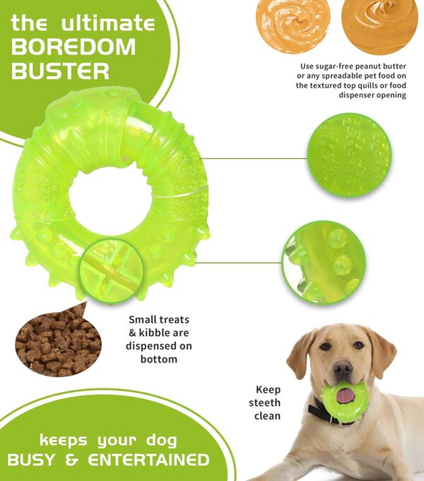 SPOFLY Puppy Chew Toys for Teething - Teething Rings, Small Dogs, Boredom and Stimulating Puzzle Toy, Enrichment Treat Dispensing (S) - Image 5