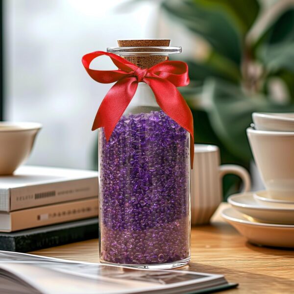 T4U Tumbled Chips Stones Crushed Purple Gravels 2 LB, Irregular Shaped Natural Rock Pebbles, DIY Polished Rocks for Potted Plant, Bonsai, Vase Fillers Aquarium Decoration, Aquarium Gravel Rocks - Image 7