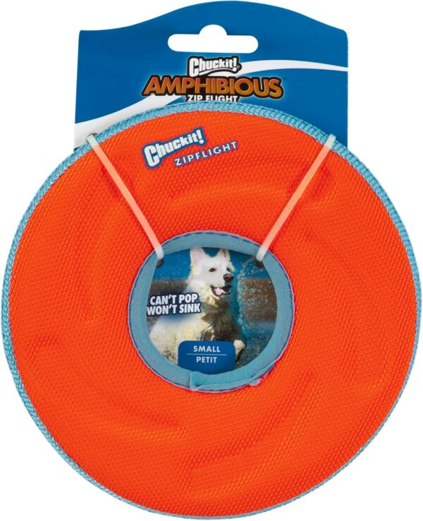 Chuckit Zipflight Floating Frisbee and Steering Wheel Dog Toy, Small (Assorted Color) - Image 3