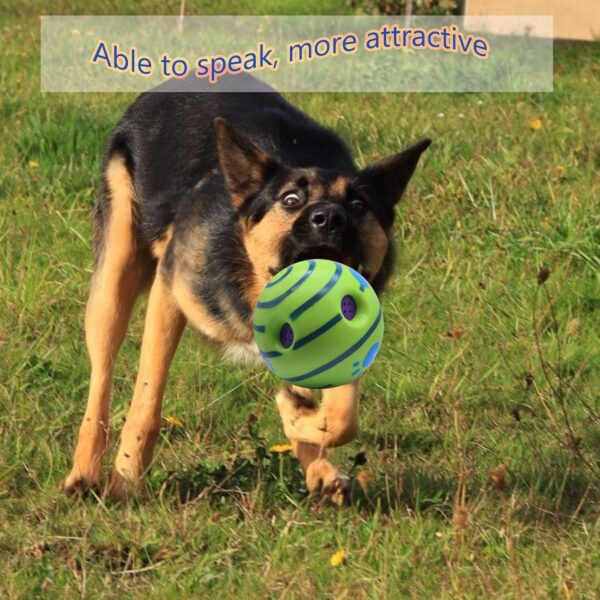 Besimple Giggle Ball Interactive Dog Toy, Fun Giggle Sounds Ball Puppies Training Playing Safe Funny Sound Talking Babble Ball for Small Medium Large Pet Dogs - Image 4