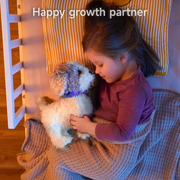 OR OR TU Walking Dog Toys for Kids, Plush Electronic Pets Dog Singing Puppy, Toy Dogs Walk and Bark on a Lead, Interactive Toys Dog for Kids 3 4 5 6 7+ Years Old Girls Boys Gift - Image 5