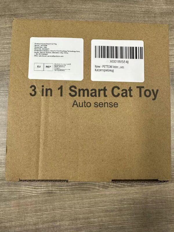PETTOM Interactive Cat Toys, 3 in 1 Cat Toys for Indoor Cats Adult, Automatic Cat Feather Toy, Electric Kitten Toy 3 Speed Settings, USB Rechargeable Feather Wand Toys as Cat Gifts - Image 12