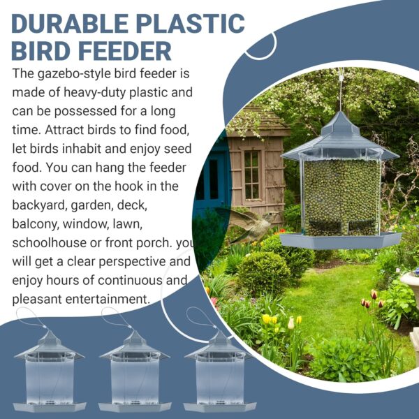 Bird Feeders for Outdoors Hanging Bird Feeder, with a Latch Feature,Retractable Bird Feeder, Wild Bird Seed for Outside Feeders and Garden Decoration Yard for Bird Watchers by AVOS-DEALS-GLOBAL - Image 4