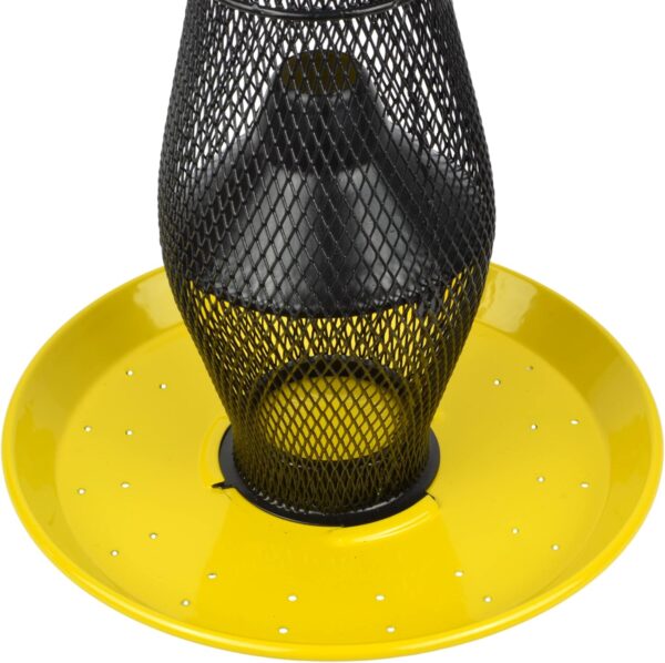 Supa Large Wild Bird Niger Seed Feeder With Tray Is Designed to Attract many different varieties of the Finch family, Made From Premium Quality Materials, Yellow - Image 5