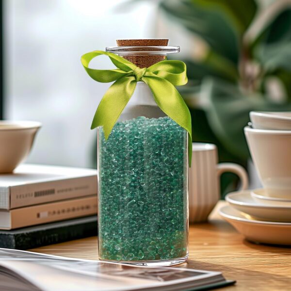 T4U Tumbled Chips Stones Crushed Green Gravels 2 LB, Irregular Shaped Natural Rock Pebbles, DIY Polished Rocks for Potted Plant, Bonsai, Vase Fillers Aquarium Decoration, Aquarium Gravel Rocks - Image 4