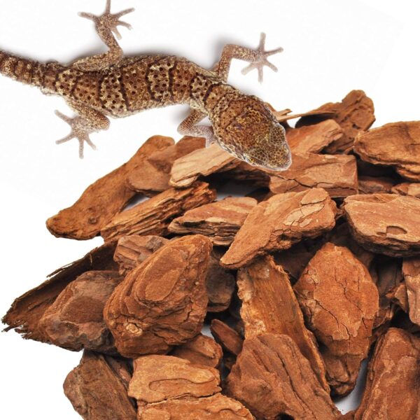 kathson Reptile Bark Bedding Snake Habitat Substrate Tortoise Beddings Natural Wood Chips Terrarium Supplies for Bearded Dragons Geckos Chameleons Lizards Frogs(About 500 Grams) - Image 2