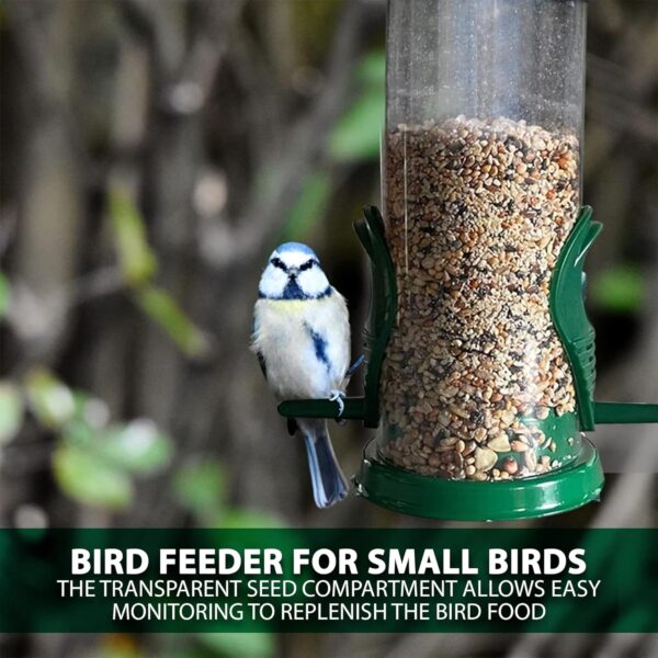 Home-Ed Hanging Bird Feeders for Small Birds Pack of 2 - Wild Bird Seed Feeder - Medium Size Feeders, Premium Quality & Sleek Design - Bird Feeder Station(Pack of 2) - Image 9